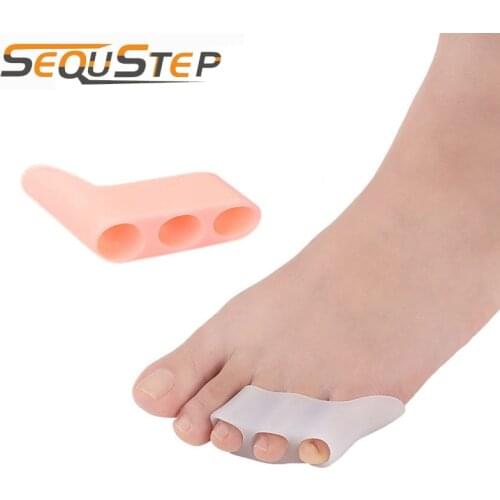 Sequstep Silicone Toes Separator Bunion Protector Orthopedic Toe Corrector Foot Care Tool Pinkie Toes Care