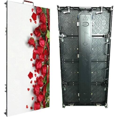 Indoor rgb p4.81 led display screen die cast aluminum cabinet 500*1000mm rental advertising video wall 104*208pixel led screen