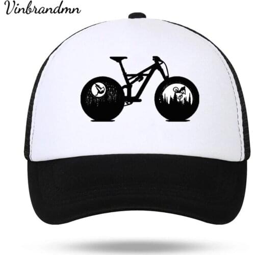 Funny MTB Biking Baseball Caps Mountain Bike Fashion Trucker Cap Hats men women Bicycle Cycling Cyclist Idea Gifts Mesh Net Caps