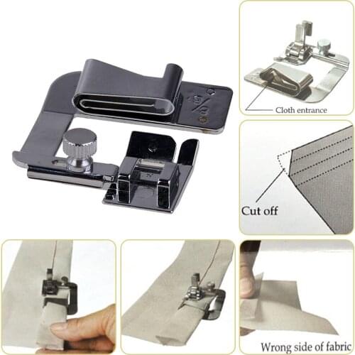 3pcs Multifunctional Domestic Hemming Cloth Strip Presser Foot Rolled Hem Foot for Household Sewing Machine Accessories