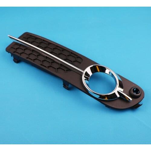 30790919 Front Left Chrome Bumper Fog Light Grill Lamp Grille Moulding Trim For Volvo S80 V70 2008 2009 2010