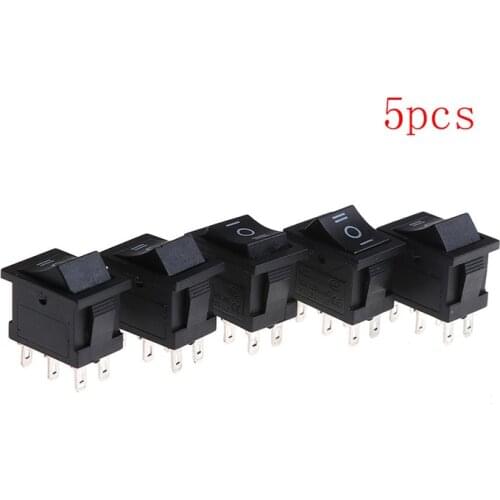 5pcs/lot 6A/250VAC 10A/125VAC Car Dash Dashboard Truck ON/OFF KCD2 203 6P Boat Rocker Switch