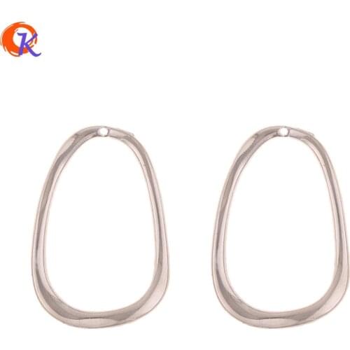 Cordial Design 100Pcs 22*33MM Jewelry Accessories/Earrings Connectors/DIY Making/Irregular Ring Shape/Hand Made/Earring Findings