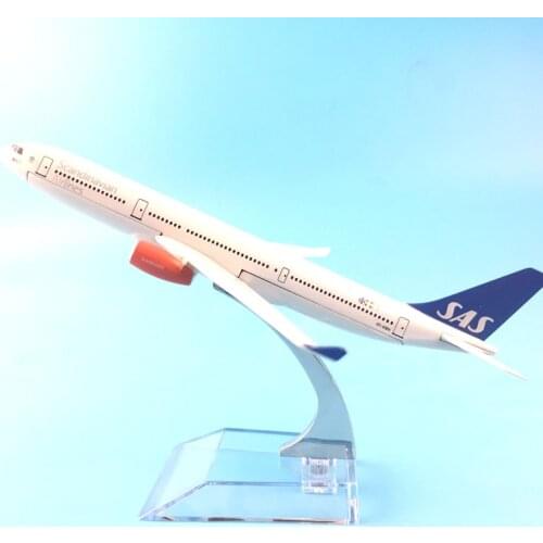 AIR PASSENGER PLANE SCANDINAVIAN A330 AIRCRAFT MODEL MODEL PLANE SIMULATION 16CM ALLOY CHRISTMAS TOYS GIFTS CHILDREN