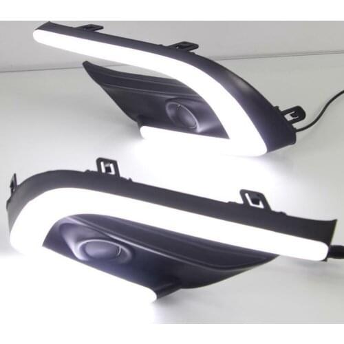 Car DRL Fog Lamp Fluorescent LED Daytime Running Light for Mazda 3 Axela 2017-2018