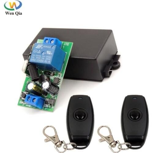 433 MHz Wireless Remote Control AC 220V 10A 1CH Rf Relay Receiver On Off Transmitter for universal garage/door/Light/LED/motor