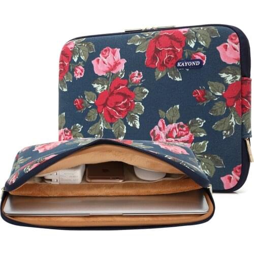 2018 New Design Blue Peony Chinese Rose Laptop Sleeve 11 13 14 15 15.4 17 inch, Bag Notebook 14.1", For MacBook Air Pro 13.3"