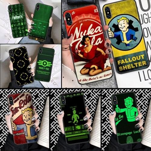 Game Fallout Shelter Phone Case Cover Hull For iphone 5 5s se 2 6 6s 7 8 12 mini plus X XS XR 11 PRO MAX black soft coque pretty
