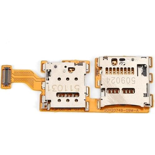 For HTC One A9 SIM Card Holder Slot Tray Micro SD Card Reader with Flex Cable Ribbon Repair Replacement Parts Free Shipping