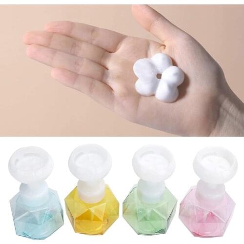 300ml Flower Shape Foam Liquid Soap Dispenser Foaming Pump Empty Bottle Shower Gel Hand Washing Bottle Bathroom Supplies