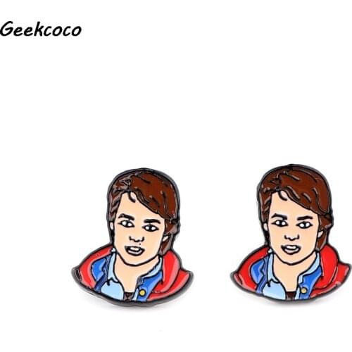 J2625 Cartoon Man Stud Earrings Earrings Jewelry Stud Earring Pendant for Kids Girls Gift