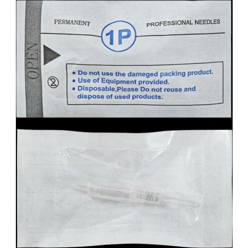 Disposable Permanent Makeup Cartridge Needles Bayonet Tattoo Gun 100piece1P Fit Digital Eyebrow/Lips/Eyeliner Machine