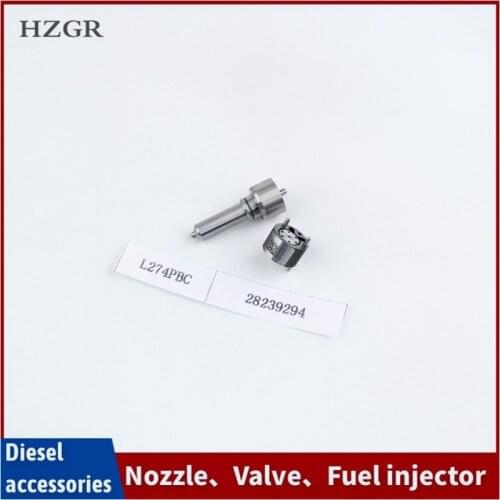 HZGR Injector Repair Kit 28239294 control Valve&L274PBC common rail Nozzle for injector EJBR06101D EJBR05301D