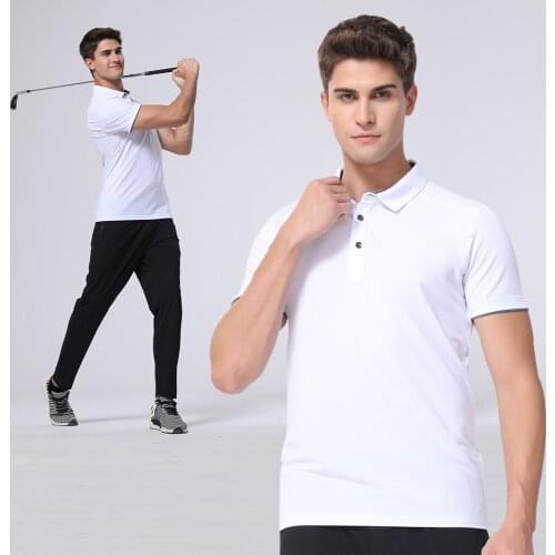 New Golf Wear Mens Short Sleeve Leisure Work Out T-Shirt Golf Shirt Jogging Sports Clothes Golf Outdoor Cycling Sports Shirt
