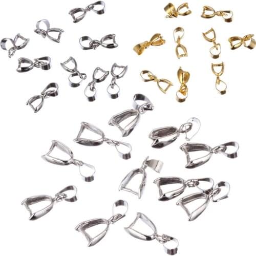 New 20pcs/lot Alloy Agate Pendant Clasp Connectors Rope Chain Seeds Buckle For Necklace