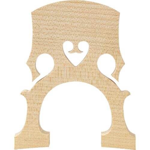Professional Wooden 3/4 Size Cello Bridge Parts DIY Luthier Tools Wood Color