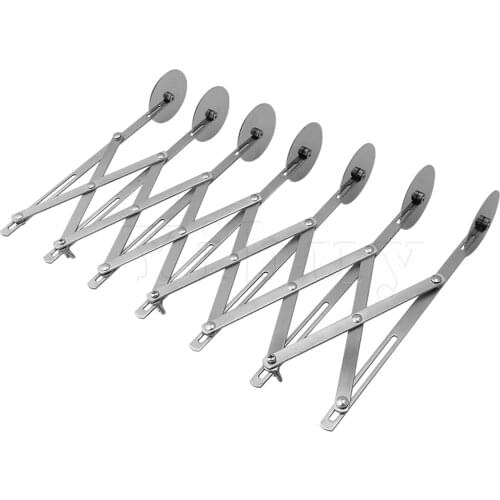 Stainless Steel Adjustable Pastry Cutter 7-Wheel Cookie Dough Divider