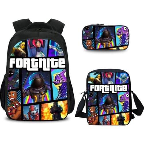 2020 NEW Fortnite Cartoon Schoolbag Insulation Bags Pencil Bag Suit Student Backpack Schoolbag School Supplies