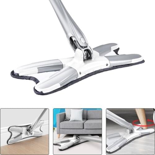 Floor Squeeze Mop Set Automatic X Type Squeeze Mop Hand Washing Microfiber Cleaning Mop for Wash Floor Rag Cloth Spin Mop