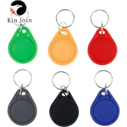 10pcs RFID ABS smart tags multicolou keyfobs 13.56 MHz IC keychains NFC tags ISO14443A MF Classic&reg 1k access control keycard