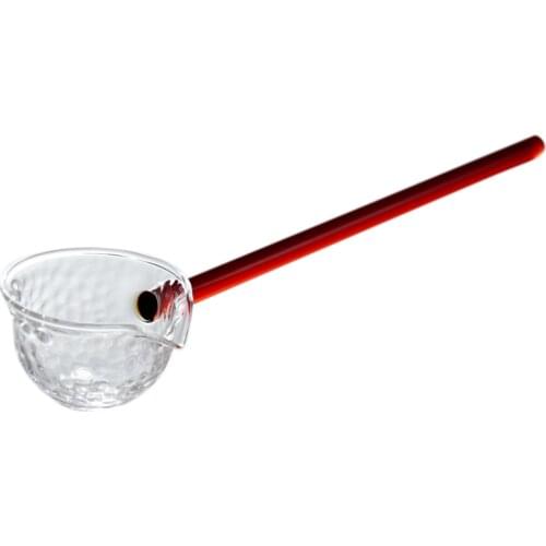 Japanese Style Glass Tea Spoon Tea Infusers Long Handle Heat-resistant Tea Dispenser Tea Spoon Tea Ceremony Accessories Filter