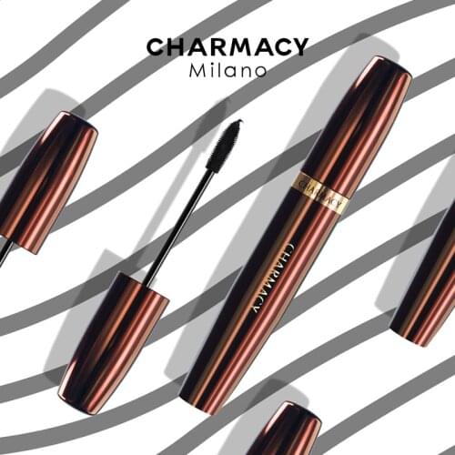 CHARMACY Mascara Lengthening Black Lash Eyelash Extension 4D Silky Eyelashes Waterproof Long Lasting Eyelashes Make Up Mascara