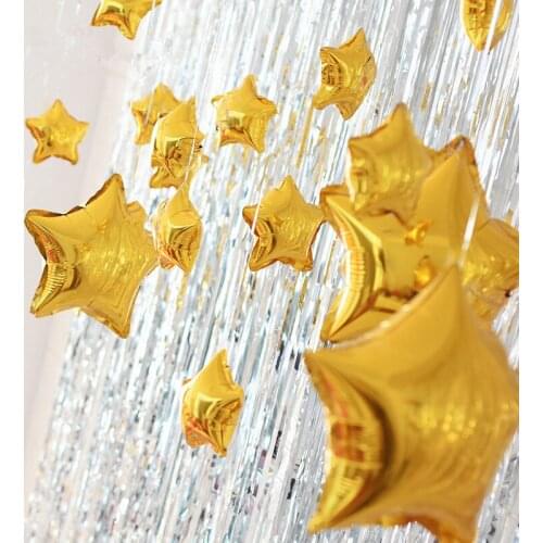 100/200pcs 5inch small cute star heart foil balloon wedding decoration birthday party baby shower balloon decoration wholesale