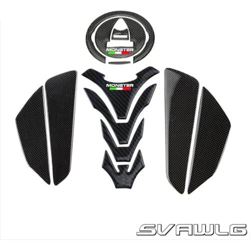 3D Gas Fuel Filler Cap Tank Pad Stickers Protectors for DUCATI Monster 696 796 795 1100 EVO
