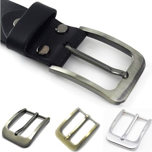1pcs Men Belt Buckle 35mm Metal Pin Buckle Fashion Jeans Waistband Buckles Solid Metal Belt DIY Leather Craft Accessories