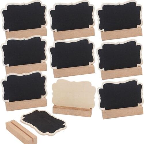 5pcs/lot Wooden Mini Butterfly decoration Blackboard Message Sign With Hang String Wedding Party Decoration Supplies 8*6cm