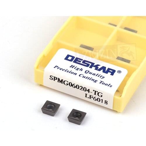10PCS SPMG050204 SPMG060204 SPMG070308 SPMG090408 SPMG110408 TG LF6018 CNC U Drill DESKAR Carbide Inserts for stainless steel