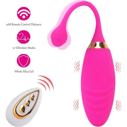 10 Speeds Wireless Remote Jump Egg Vibrator Anal Clitoris Stimulation Vibrating Egg Sex Toys for Women Adult Products