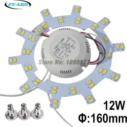 220v SMD 5730 LED Bulbs LED Ceiling Light pcb Retrofit Magnet Board Remould Plate Disc Lights With Driver and Screw