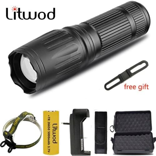 4-core XHP50.2 High Quality Led Tactiacl Flashlight Ultra Bright Waterproof Torch Zoomable 18650 26650 Battery Lantern 5 Modes