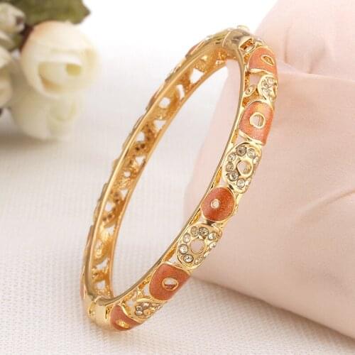 Free shipping gold-plated bracelet manufacturers selling wholesale crystal fashion restoring ancient ways is han edition joker