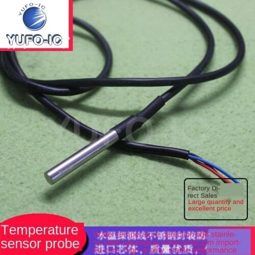 1PCS DS18B20 Digital Temperature Sensor Probe 1 M/2m Water Temperature Detecting Lines Stainless Steel Package Waterproof