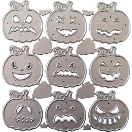 D0AC Halloween Pumpkin Metal Cutting Dies Stencil Scrapbooking DIY Album Stamp Paper