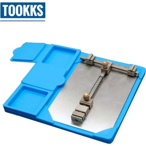 High Temperature Resistant PCB Chips Clip Holder Maintenance Heat insulation Pad Platform With Electronic Components Storage Box