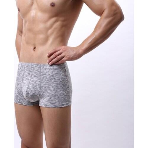 Men Cotton Boxer Shorts Bugle Pouch Underwear Cueca Panties Plus Size Slip Homme Underpants Boxershorts Breathable Sleep Bottoms