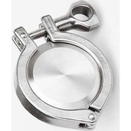 End Cap Sanitary Stainless Steel SS304 Tri Clamp Ferrule Tri Clamp with Silicon Gasket fit Pipe OD 76/89/102/108/133/159/219mm