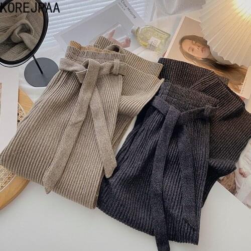 Korejpaa Women's Knitted Trousers