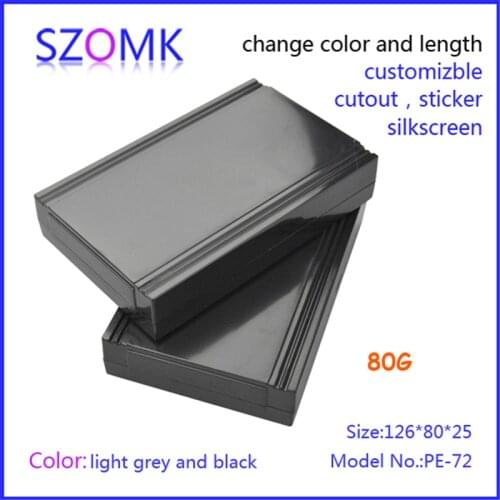 Abs pcb enclosures for electronics plastic case (1 pcs) 126*80*25mm plastic project box szomk new electronics enclosure