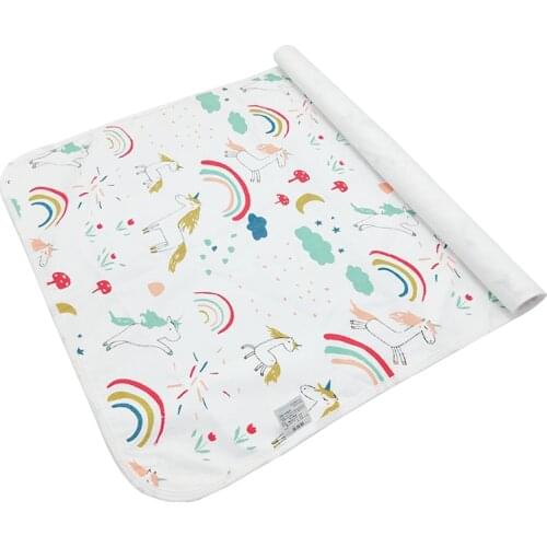 [Mumsbest] Mattress Pad Waterproof Diaper Changing Mat Sleeping Pad Child Travel Portable Baby Changing Mat Cover Size 70x50cm