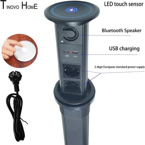 Kitchen Music Dining Bar Desktop Socket/Electric Lifting Socket/Bluetooth Speaker/Smart Premium Socket