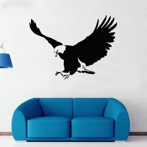 Flying Eagle Wall Sticker Tribal Sign Mural For Living Room Window Decoration Art Decal Removable Men Bedroom M0022