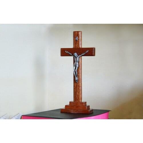 TOP GOOD Christianism Catholicism Jesus Christ on Cross Crucifixion Home Religious Praying art holy statue- HOT SALE