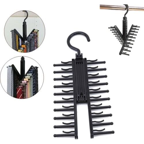 Multifuction Storage Rack Tie Belt Organizer Rotating Ties Hanger Holder Closet Organization Wardrobe Finishing Rack Space Saver