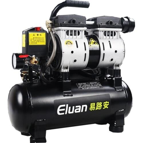 No Fuel Mute Air Compressor Woodworking Spray Paint Small Piston Air Pump All Copper Motor Large-Bore Cooling Holes Compressor