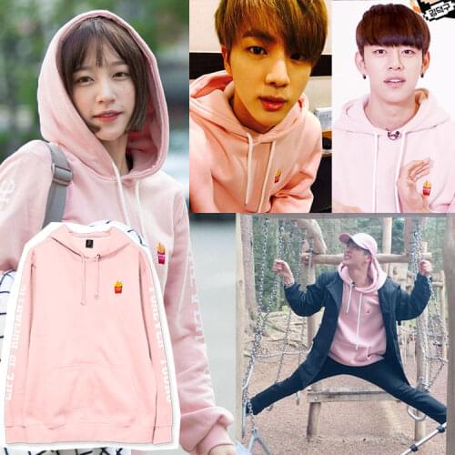 New Korean Fashion K Pop Kpop K-pop Clothes Men/women Long Sleeve Fleece Hoodie Sweatshirts Pullovers Tops Female Hip Hop Hoody