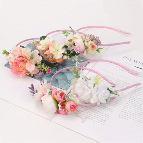 Baby Headband Newborn Flowers Crown Headbands Girls Kids Hair Accessories Children Photographed Photos Hair Accessories